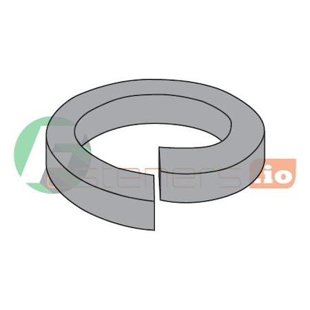 Newport Fasteners Split Lock Washer, For Screw Size 9/16 in Steel, Plain Finish, 2125 PK 370126